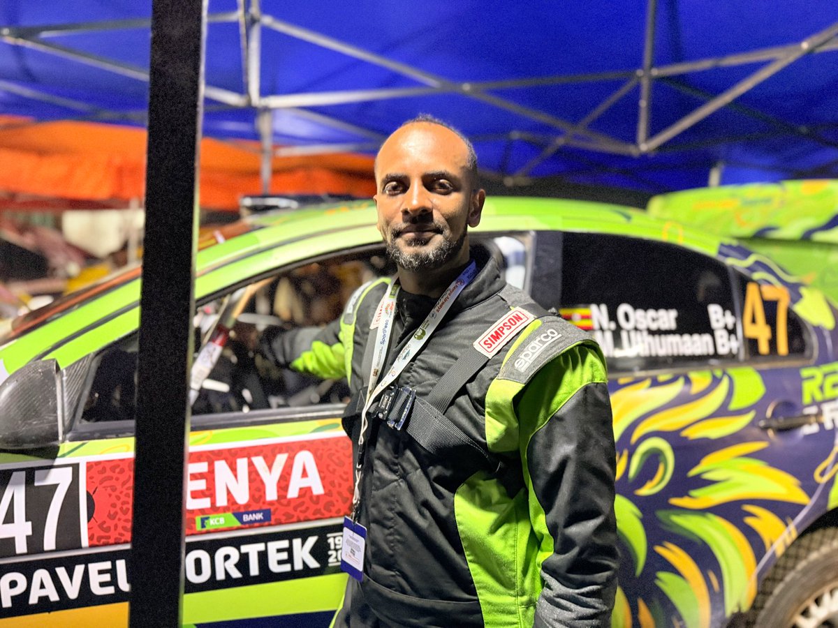 kcbbankug's tweet photo. Oscar Ntambi says yesterday’s stages were tough, especially at Kedong.

But he’s back, focused, and ready to take it on again today at the WRC day 3. 

The goal is to finish the rally strong. 💪 

#ForPeopleForBetter #revvishanakcb2026 #feeltheroar @KCBInKenya https://t.co/LdCe3nIbGN