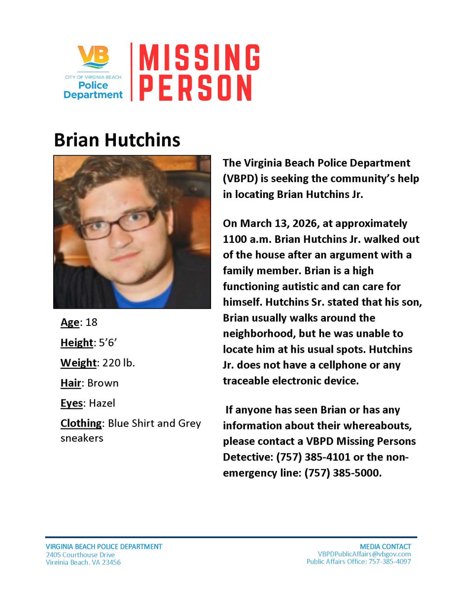 Virginia Beach Police Department tweet media