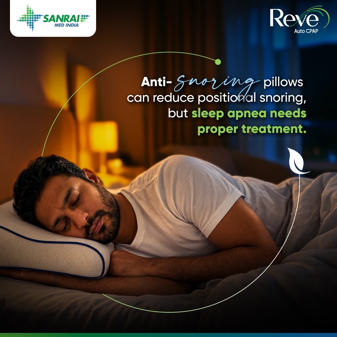 SanraiMed_India's tweet image. Supportive pillows can improve sleep posture and may lessen positional snoring. But when it comes to sleep apnea, professional evaluation and the right treatment are necessary for effective results.

#SleepApneaAwareness #SnoringSolutions #SleepHealthMatters #HealthySleep