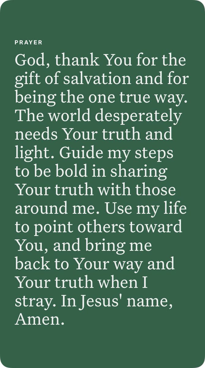 InnocentByabag5's tweet photo. GOD, THANK YOU FOR THE GIFT OF SALVATION AND FOR BEING THE ONE TRUE WAY...GUIDE MY STEPS TO BE BOLD IN SHARING YOUR TRUTH WITH THOSE AROUND ME...💖🙏💖🙏💖 https://t.co/t6FwtQxCoT