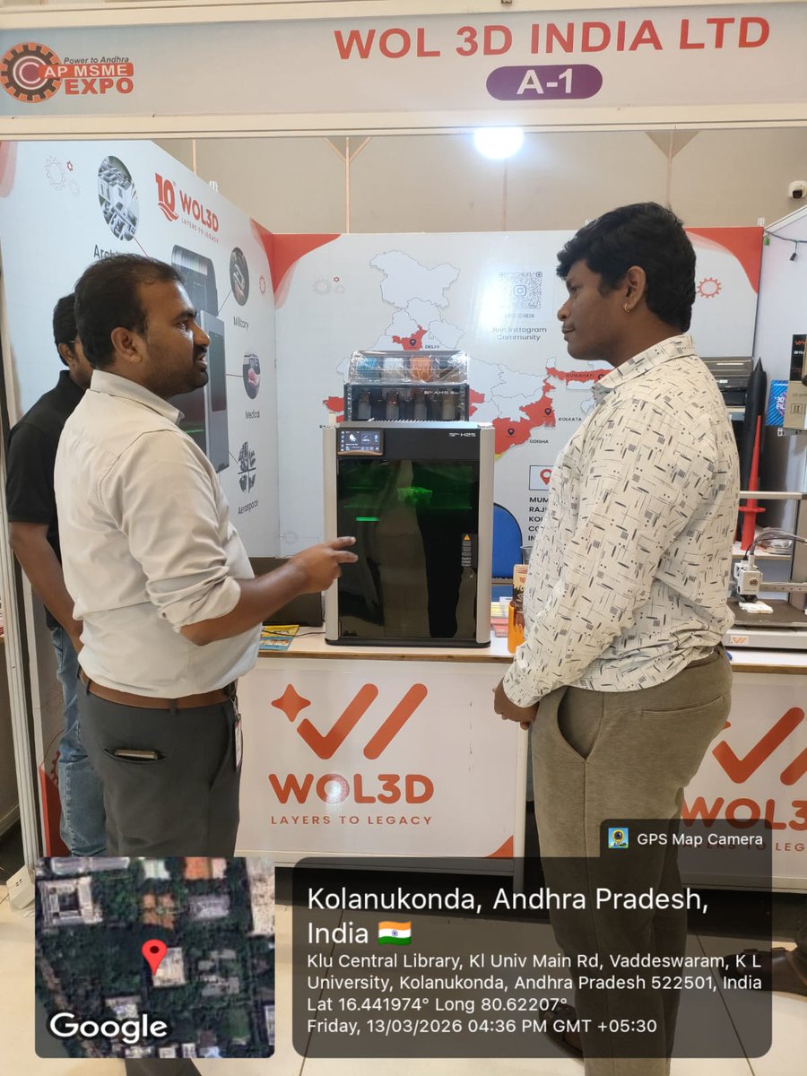 acic_kl's tweet photo. The ACIC – KL Startups Foundation team visited the AP MSME Expo 2026 at SS Convention, interacting with MSMEs and exploring sustainable innovations.

Appreciation to the Government of Andhra Pradesh for organizing this impactful platform.

#ACICKL #MSMEIndia #Innovation https://t.co/XPhkBTVneu