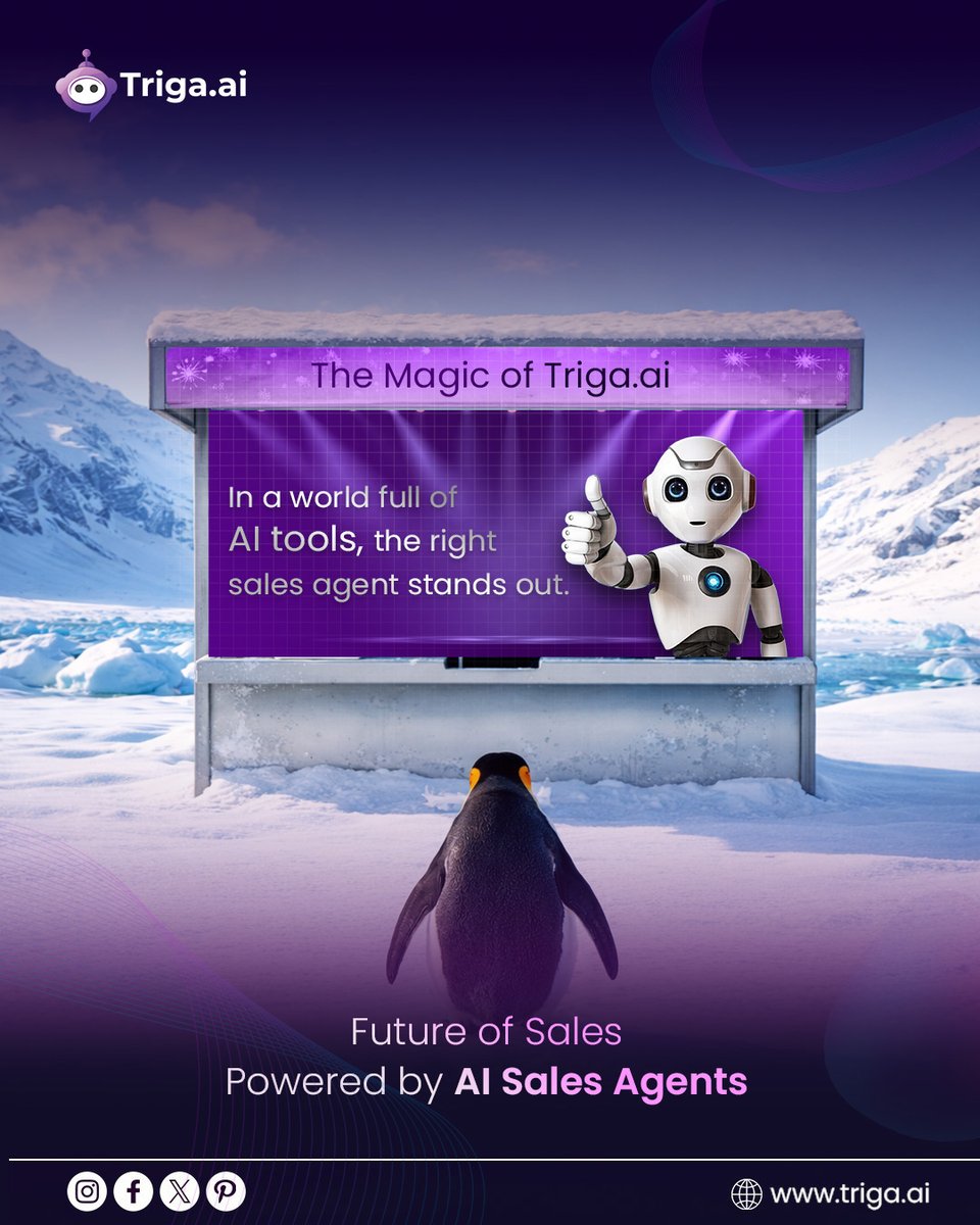 TrigaAi's tweet photo. POV: Still doing sales manually 🐧

Meanwhile AI Sales Agents are capturing leads, replying instantly, and closing deals faster. 🤖

#BusinessAutomation  #FutureReady  #GrowingTogether https://t.co/fklTjQ08Lc