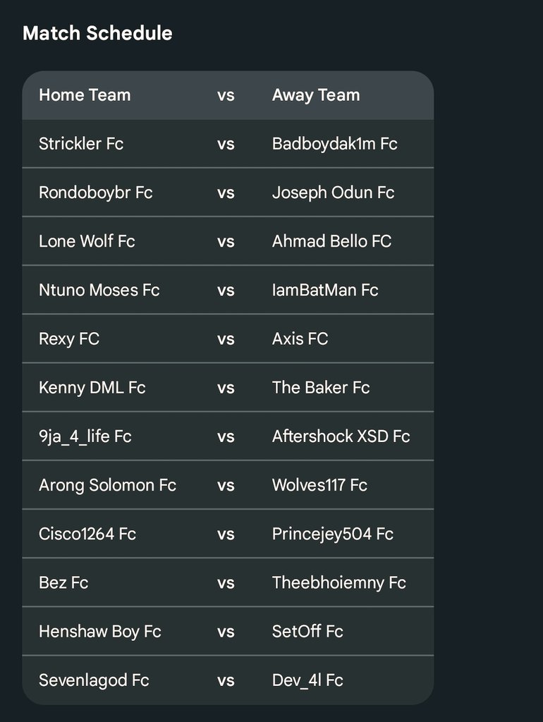 SUPER LEAGUE NIGERIA SEASON 2 WEEK 38 FIXTURES POWERED BY QUICKFIX 
DATE 📅: SATURDAY 14TH MARCH, 2026
TIME: 6PM-12AM 
SAME RULES APPLIES 
#furry #femboy #ramadan1447 #fcmobile