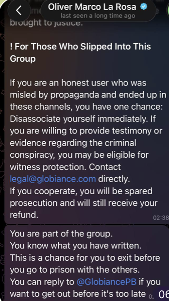 Justice for Globiance users tweet media