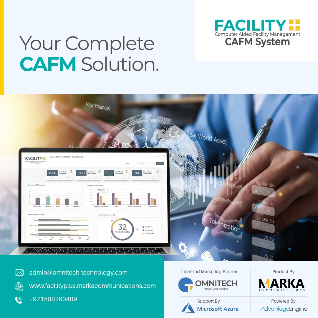 OmnitechT4993's tweet photo. Take control of your facility operations with Facility+ CAFM System.
A complete platform designed to manage assets, maintenance, and performance with ease. #FacilityPlus #CAFMSystem #FacilityManagement #smartfacilitie #FacilityTechnology #AssetManagement #DigitalFacilities https://t.co/mIqI9OuWon