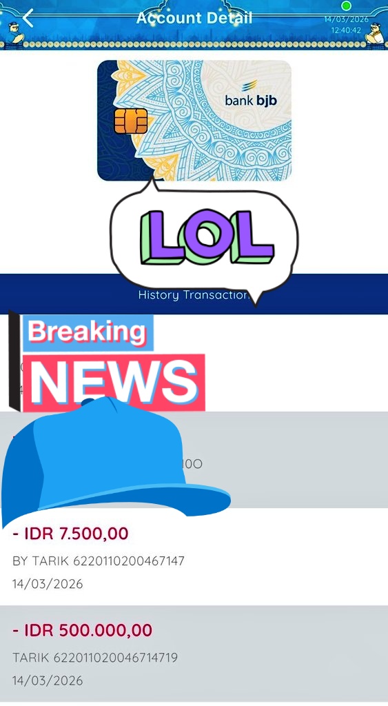 BobyFowler's tweet photo. @infobankbjb min ini penarikan ini gimana yah, padahal saya gk berasa narik, duitnya ilang aja https://t.co/z4G9PfXOGe