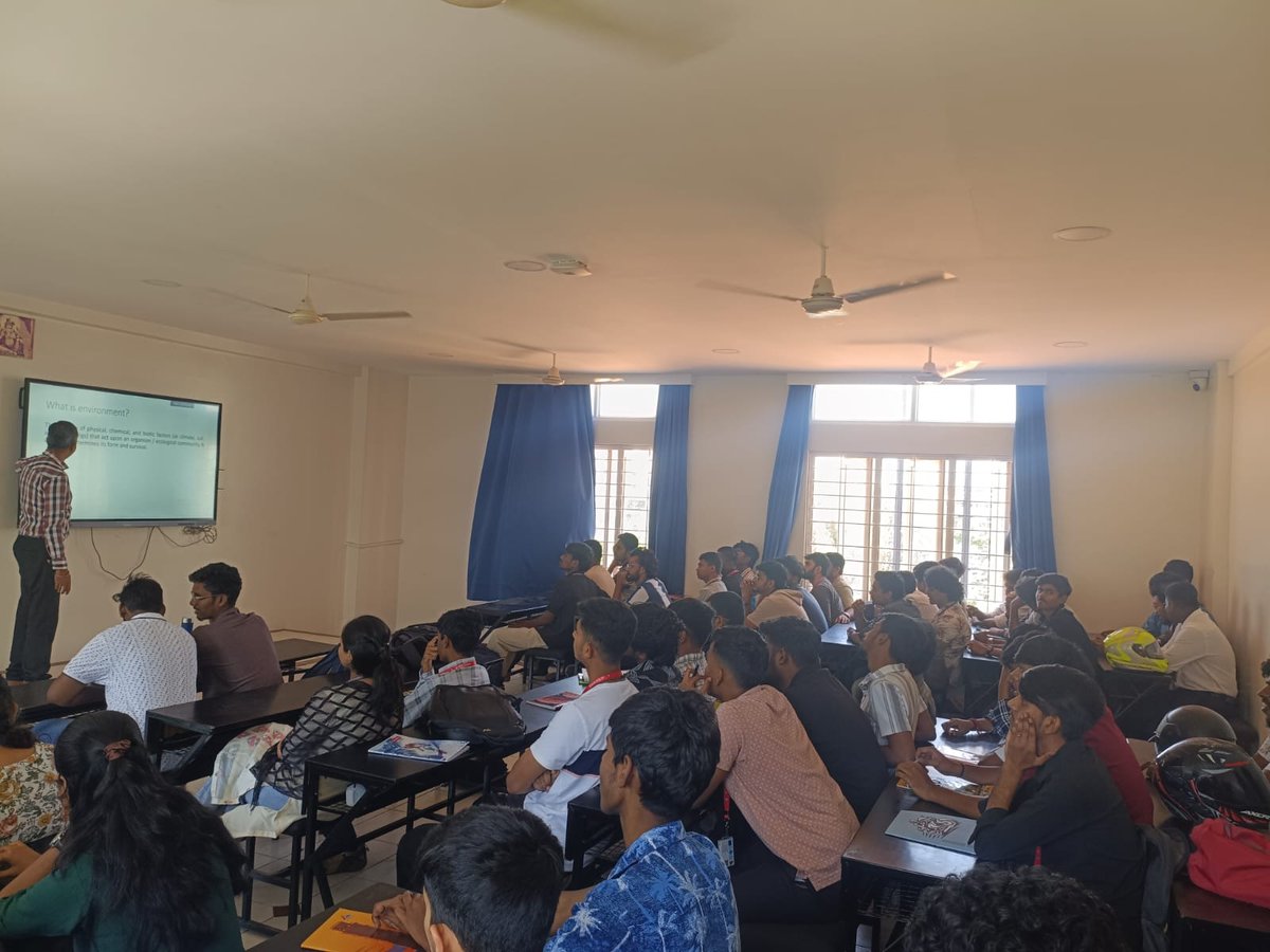 NHCEOfficial's tweet photo. A session on Sustainability Energy Conservation Practices was organized on 16 Dec 2025 for National Energy Conservation Day by IIC and the Dept. of Mechanical Engineering, NHCE, promoting awareness on sustainable energy usage.

#EnergyConservation #Sustainability #IIC #NHCE https://t.co/TdziDZ4ZeK