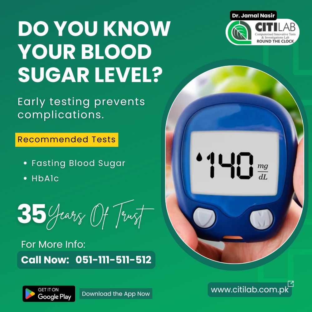 lab_citi's tweet photo. 🩸 Do You Know Your Blood Sugar Level?

Regular blood sugar testing is essential for early detection and prevention of diabetes-related complications. Monitoring your levels can help you take timely steps toward a healthier life.

Recommended Tests:
Fasting Blood Sugar
HbA1c https://t.co/yLgRlzw8Tx