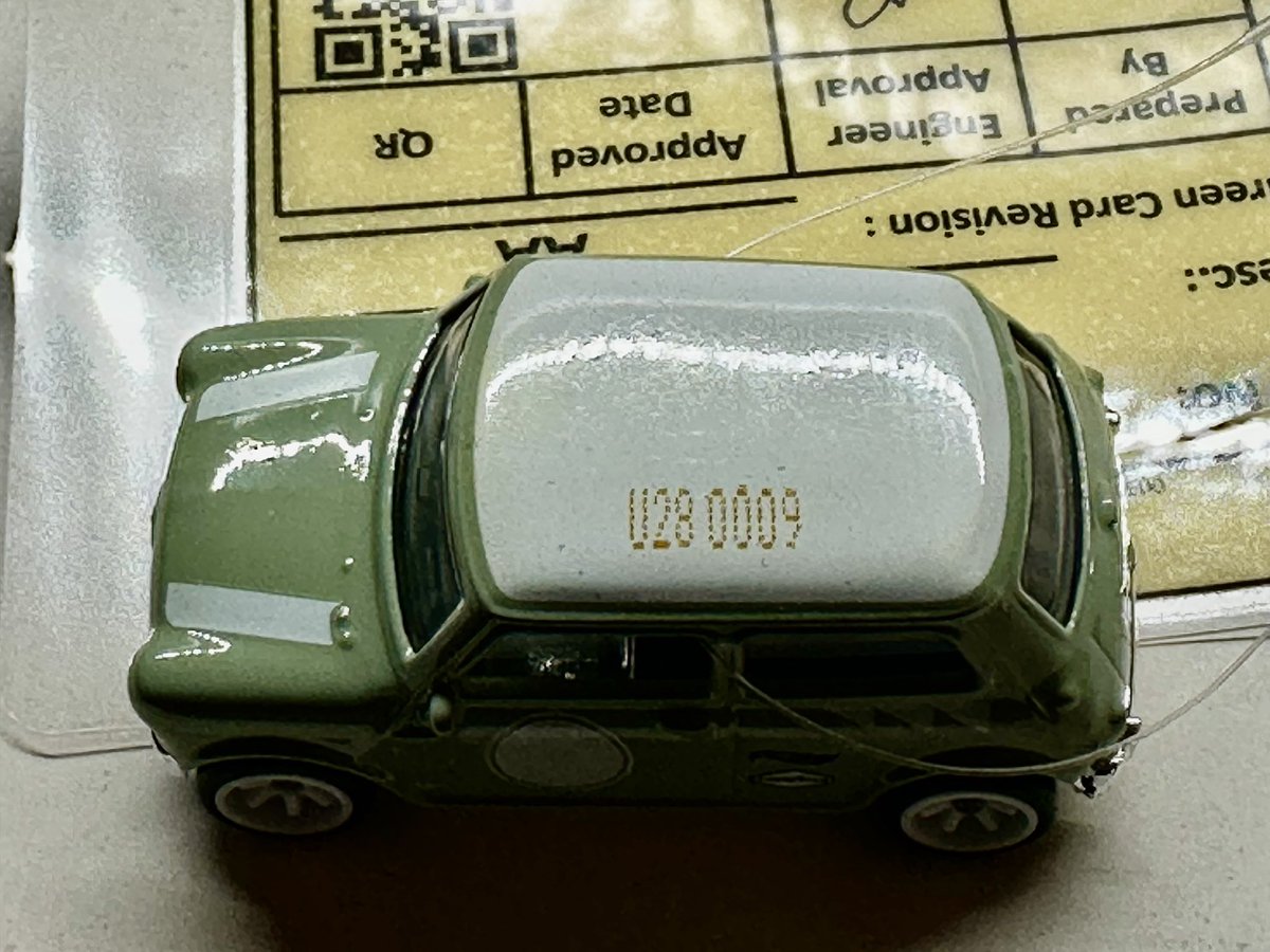 minifanaticscom's tweet photo. Hot Wheels 2026 Then and Now 1/10 Austin Mini Cooper S genuine prototype. These are given the number of Final Engineering Pilot.
#hotwheels
#austinmini
#minicooper
#ホットウィール
#オースチンミニ
#ミニクーパー https://t.co/IWpoictHLz