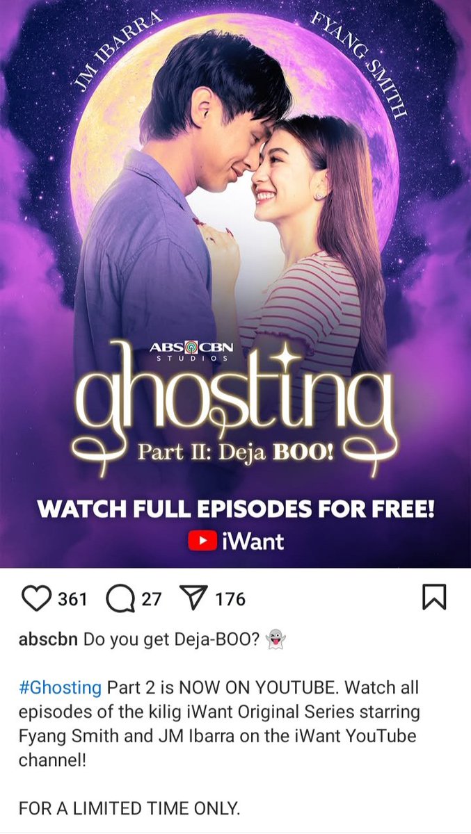cpuyaterz's tweet photo. avail na lahat ng episodes ng #GhostingPart2 sa red app, watch it while its free!!! https://t.co/k4e5aMuKwv