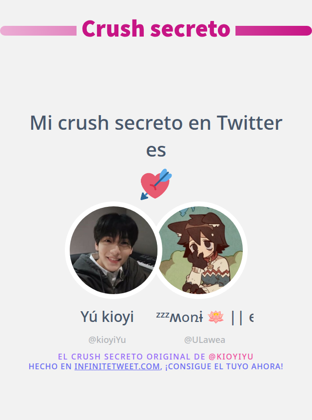 kioyiYu's tweet photo. Mi crush secreto en Twitter es @ULawea

➡️ https://t.co/x2TkThJKeV https://t.co/FdSGyPxCdR