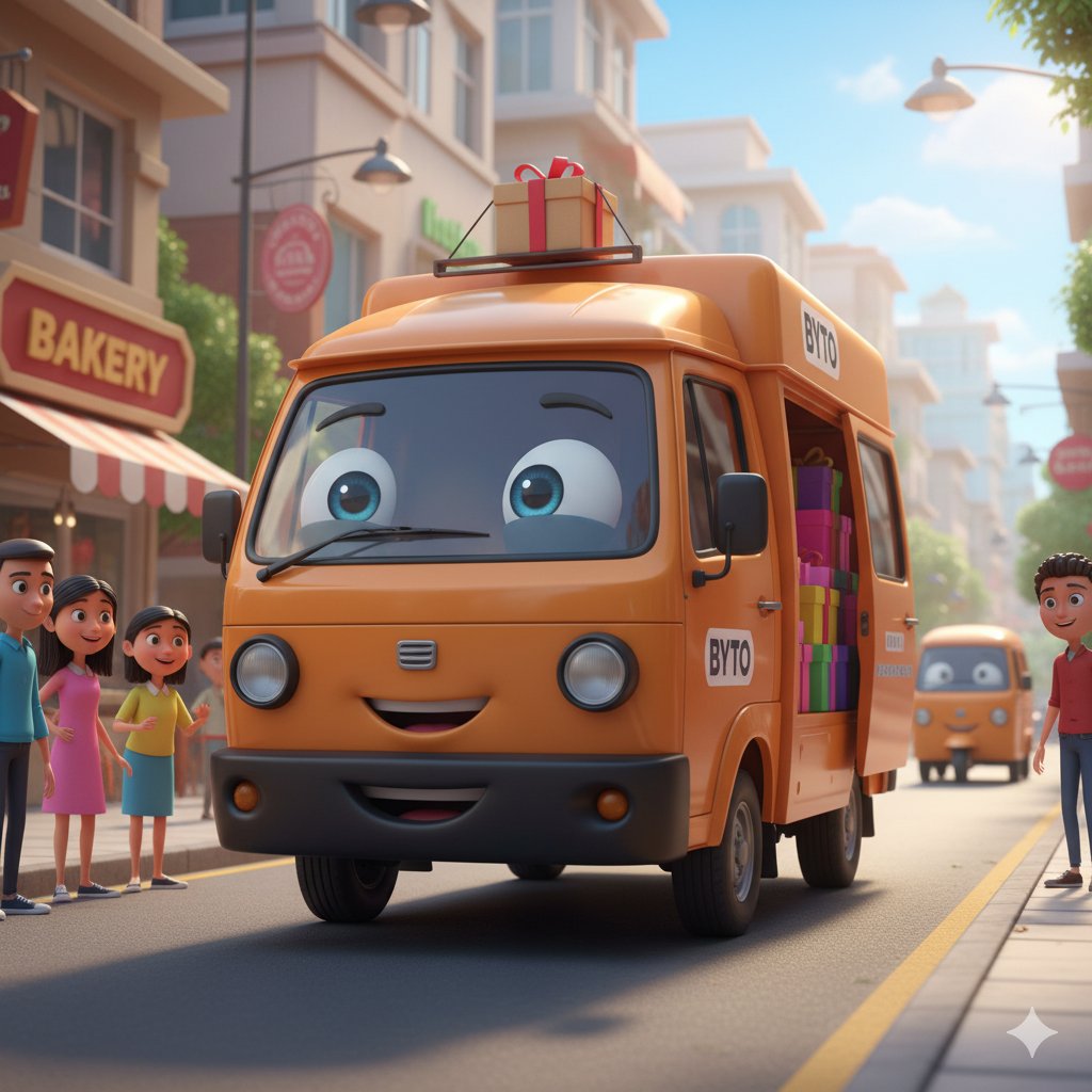 byto_official's tweet image. Delivering smiles across the city with BYTO, every delivery is more than just transporting goods — it’s about connecting businesses with customers quickly, safely, and reliably.

BYTO — making city deliveries simple, smart, and dependable.

#BYTO #SupplyChain