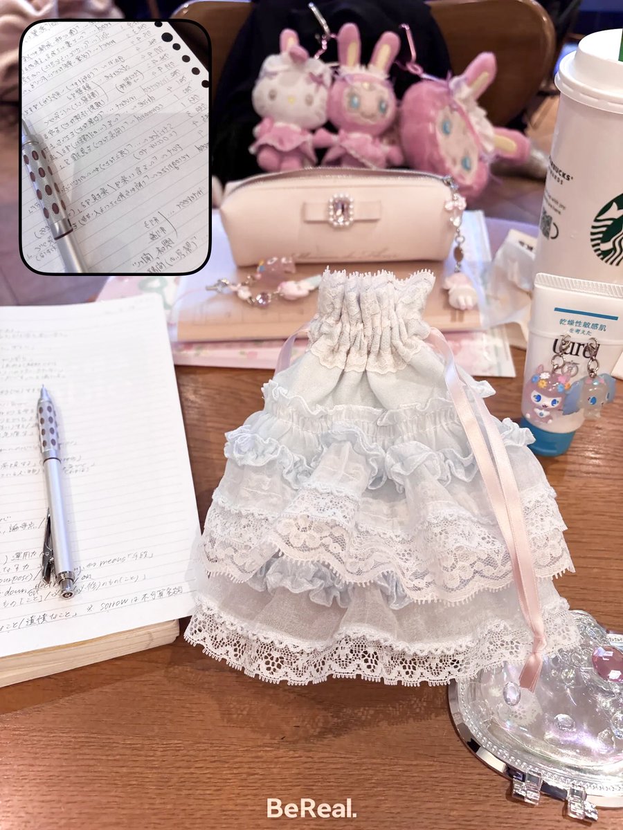 lj17_fm's tweet photo. わたしの世界一可愛い手作り巾着みて🩵 https://t.co/K2HoWvw9Ct