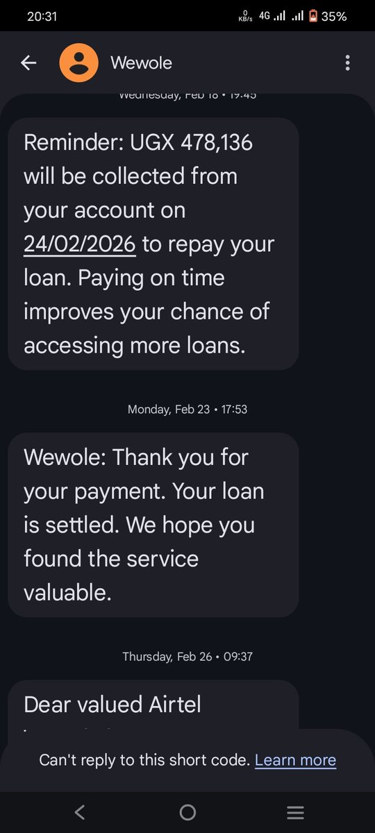 WandahEric's tweet photo. @airtelmoneyug After paying my loan in time now you tell me that that I don't qualify ,banage Airtel help me  ,that has been part of my capital 😭😭😭 https://t.co/5YwS48yZnz