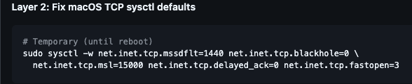 sanvuqui's tweet photo. @badlogicgames I had this issue with my home wifi too. The network at work worked fine. These are likely the causes, you can give it to gpt codex as a hint to debug the issue: https://t.co/vW0nL3KkZg.  

In my case, tweaking some configuration here solved the issue: https://t.co/24VDt7KC0J