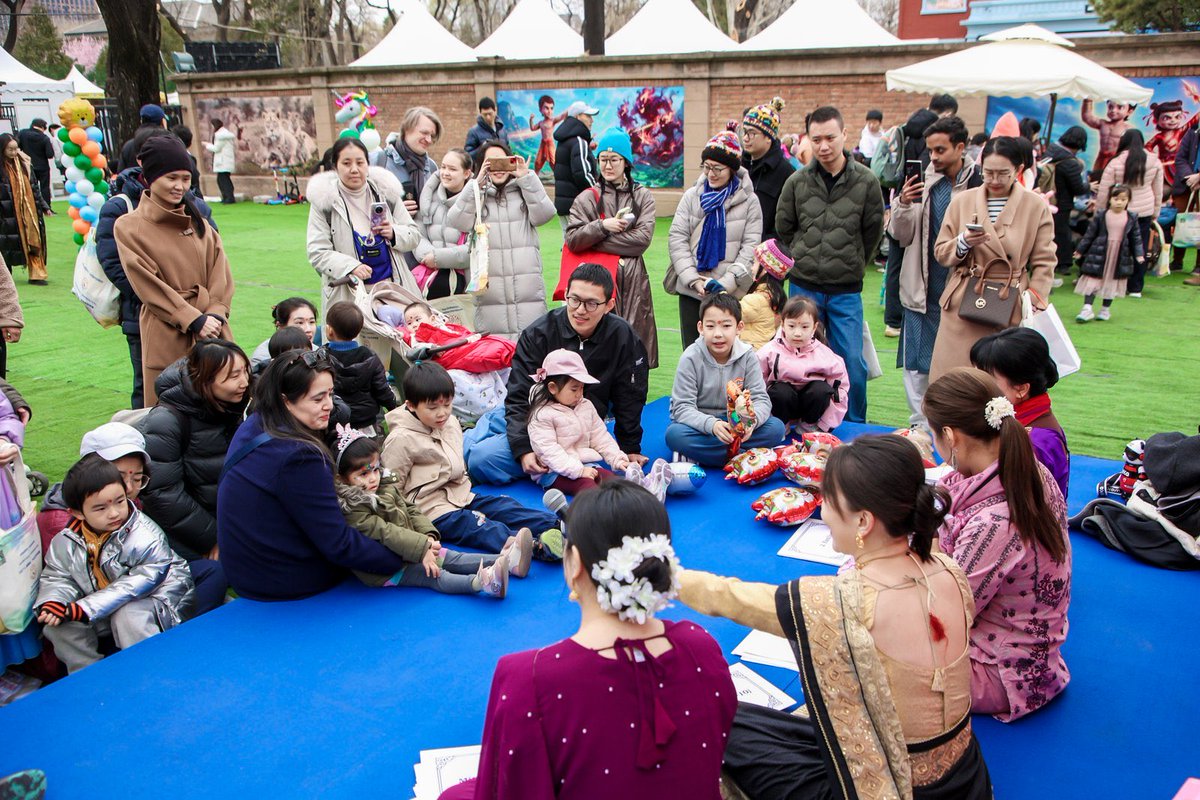 EOIBeijing's tweet photo. The Children’s Corner at Vasant Mela 2026 is packed with excitement! Highlights include captivating storytelling, dance and face painting. A day of endless fun for the little ones! #VasantMela2026 @MEAIndia @IndiaInShanghai @cgiguangzhou @CGIHongKong https://t.co/2HwLcytxwG