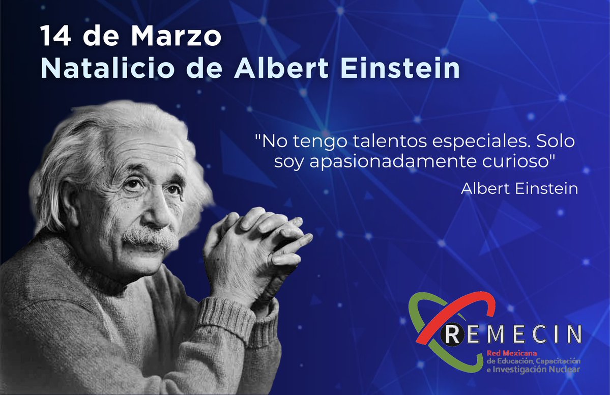 El día de hoy conmemoramos el nacimiento de Albert Einstein, uno de los físicos más brillantes e influyentes en la historia. Nacido en Alemania el 14 de marzo de 1879.