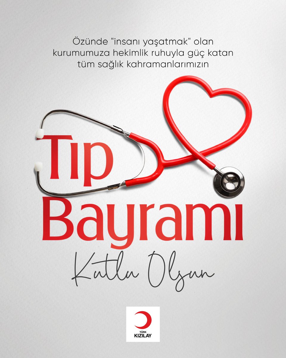Sağlığa adanmış bir ömür, insanlığa verilmiş en kıymetli emektir.🌙

Şefkatiyle iyileştiren, bilgisiyle umut olan tüm hekimlerimizin bayramı kutlu olsun. İyi ki varsınız. 🩺 ❤️