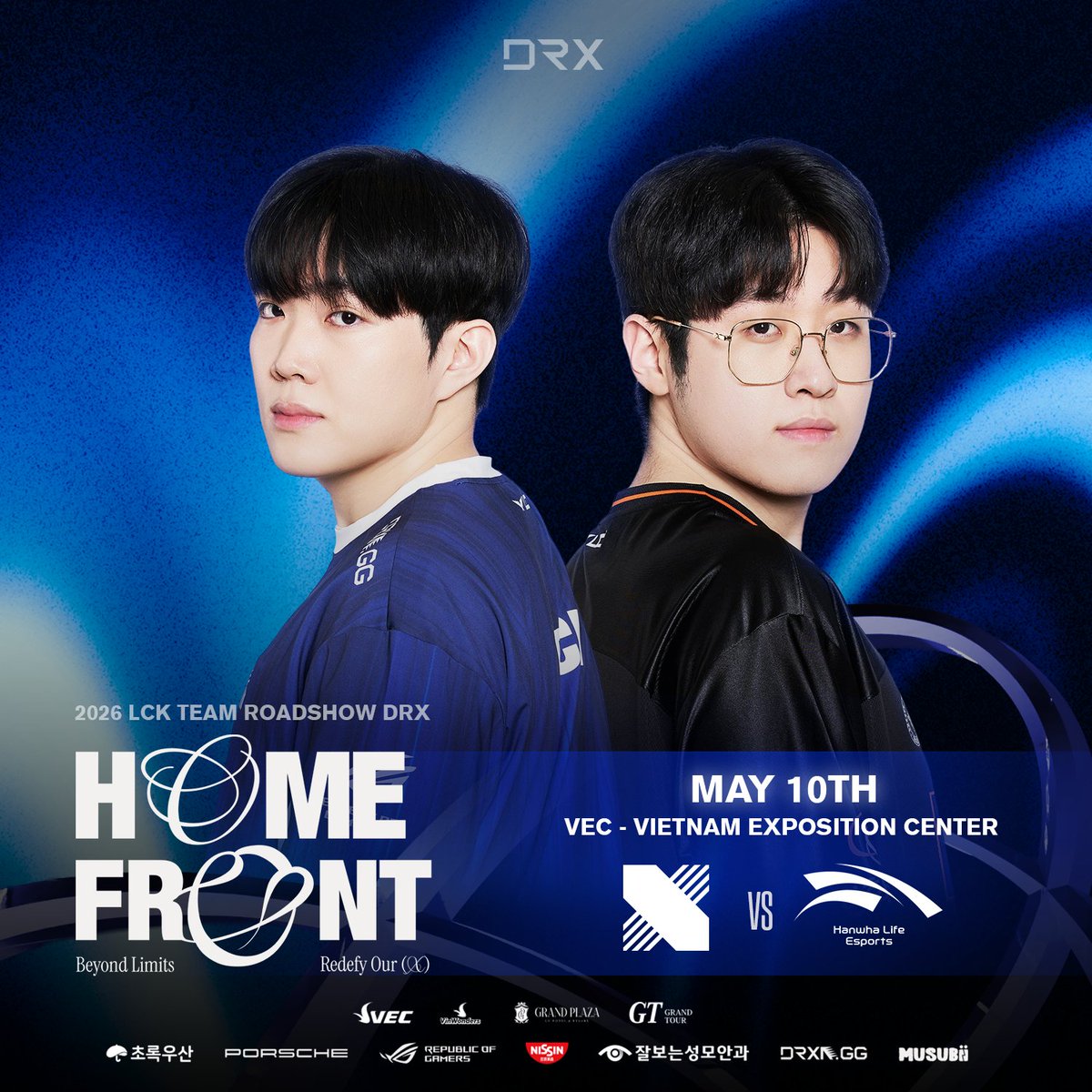[𝐎𝐅𝐅𝐈𝐂𝐈𝐀𝐋] 𝐃𝐑𝐗 𝐇𝐎𝐌𝐄𝐅𝐑𝐎𝐍𝐓 𝟐𝟎𝟐𝟔 𝐌𝐀𝐓𝐂𝐇 𝐒𝐂𝐇𝐄𝐃𝐔𝐋𝐄: 𝐃𝐑𝐗 𝐕𝐒 𝐇𝐋𝐄

The official schedule is here! Get ready for an intense showdown as the home team DRX faces a formidable opponent: HLE.

Mark your calendars now to witness the highly