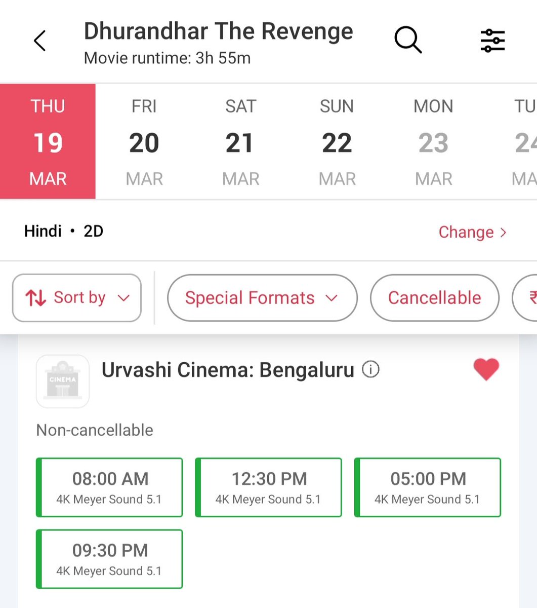 Yash12422625's tweet image. Surprisingly Blr's Iconic Urvashi Cinema will be screening #Dhurandhar The Revenge from the 19th. Totally unexpected 😁 

Hope we can witness &amp;amp; celebrate the BIGGE #Toxic there !!! 

@Karthik1423 @KvnProductions