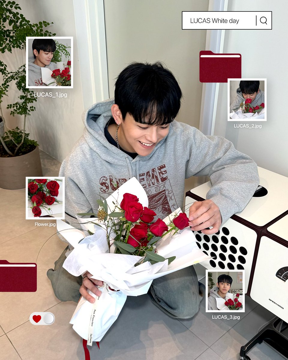 wyukheipics's tweet image. #LUCAS weverse update 🤍
💌 Sending love from Lucas 
“Instead of candy, Lucas… 🌹”