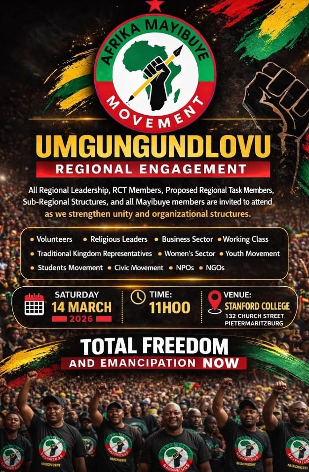vusumuzikhoza's tweet image. Namhlanje, Saturday 14th, ngo 11h00, sizobe silapho eMgungundlovu. Asidibane khona.
#JoinTheMovement 
#Mayibuye