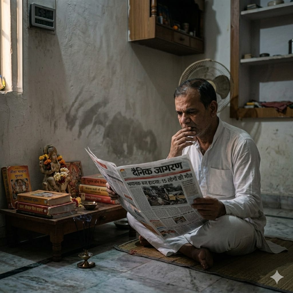 SAnewsMP's tweet image. Thread 4
एक दिन अखबार में पढ़ी एक दुर्घटना की खबर ने उन्हें गहराई से सोचने पर मजबूर कर दिया। इस घटना के बाद उन्होंने सच्चे मार्ग की खोज शुरू की।
#LifeTurningPoint #Realisation #SANewsMP #Story