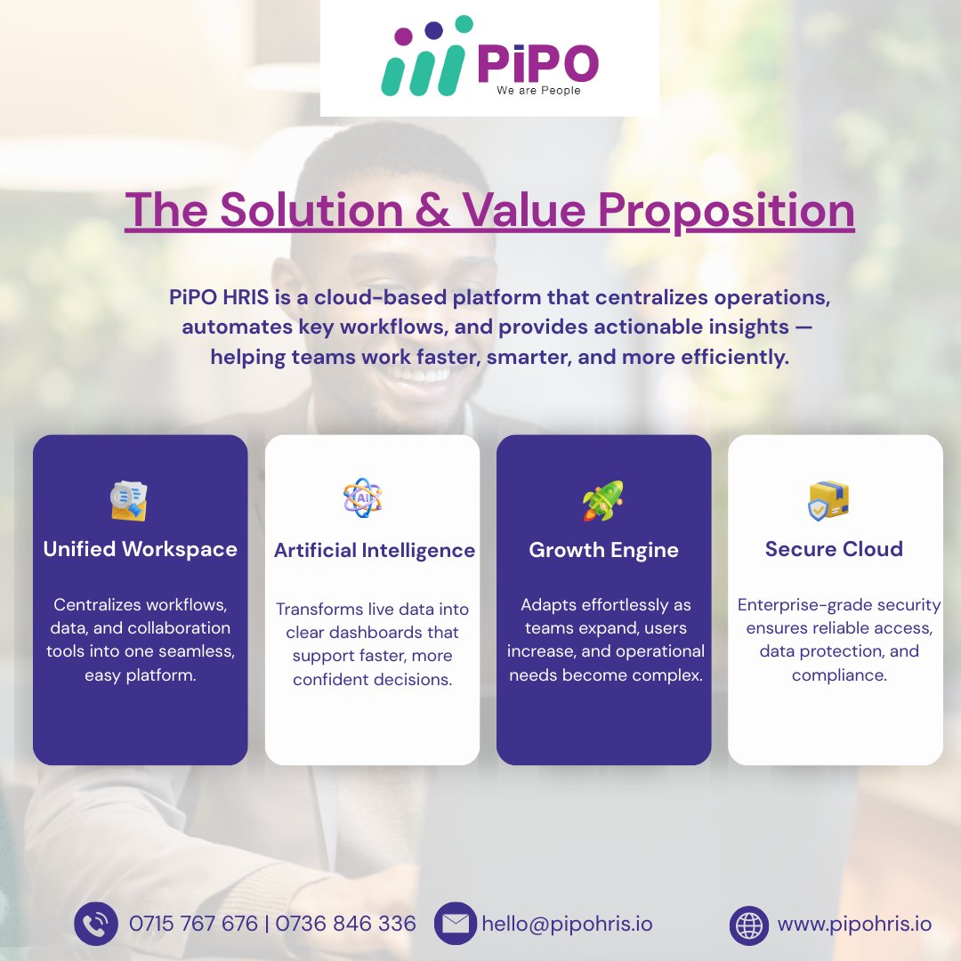 pipohris's tweet image. Discover how PiPO HRIS transforms HR operations with a secure, cloud-based system that centralizes recruitment, payroll, performance, and employee management. 

📞 0715 767 676 | 0736 846 336
📧 hello@pipohris.io
🌐 pipohris.io

#PiPOHRIS #HRAutomation #CloudHR