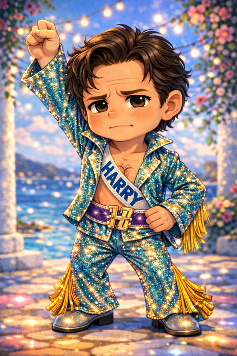 s_osharu's tweet photo. Colin Firth – Mamma Mia! finale version 🕺✨
Even a Kingsman can’t resist ABBA.
Manners. Maketh. Disco.
#MammaMia
#ColinFirth
#HarryBright
#ABBA
#MovieFanArt
#ChibiArt
#FanArt
#AIart
#ColinFirthFans
#MusicalMovies
#Kingsman
#HarryHart https://t.co/f9uDdafzAJ