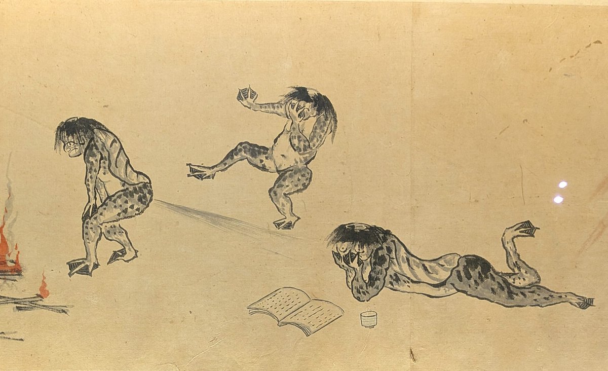 屁合戦兵糧之図 みんな大好き「屁」！！ 屁と言えば、屁の勢いで飛ばされる虚無顔の猫
