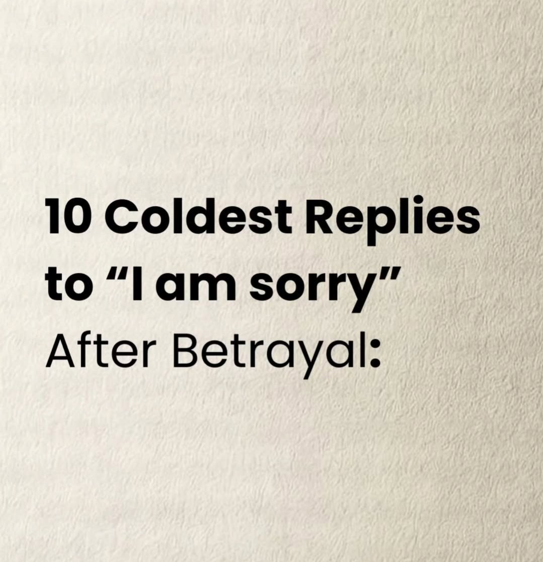 Dagreatdey4you's tweet photo. 10 Coldest Replies to "I am Sorry" After Betrayal: 

Thread 🧵