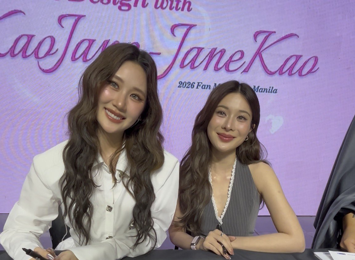 KJJK_PHFC's tweet photo. Kao and Jane During Fansign Event!

#LoveDesignwithKaoJaneJaneKaoFMinManila https://t.co/t0mJBw9Tp5