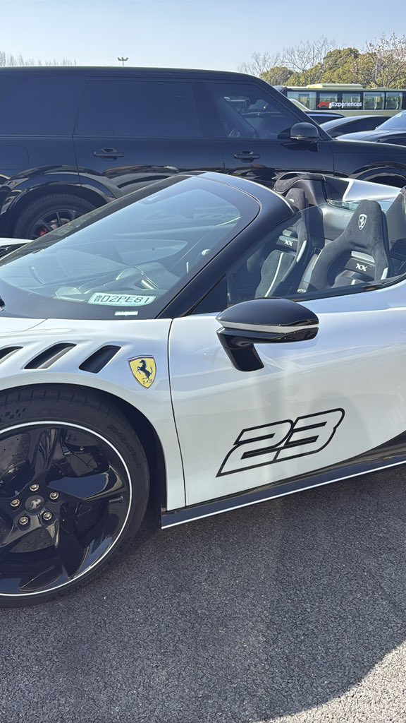 saw a ferrari 23 car at the paddock carpark 😆