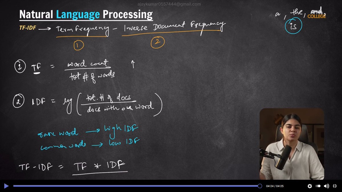 AjayKumar_0205's tweet photo. 🧠 Deep Learning Progress 🚀
Started NLP — text preprocessing, TF-IDF, Word2Vec, RNNs and LSTM for sequence modeling.
Learning how AI understands language 📚📈
#ShradhaKhapra_ #ApnaCollegeX #AIML #DeepLearning #LearningInPublic https://t.co/Irjw6G75VE