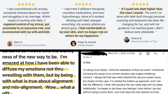 details_with_ai's tweet image. I've spent 20+ years helping high performers who ignored these warning signs until:

• They couldn't sleep without medication
• They were days from divorce
• Doctors found "problems" in bloodwork

Their turning point wasn't one more hack. It was resetting their nervous system