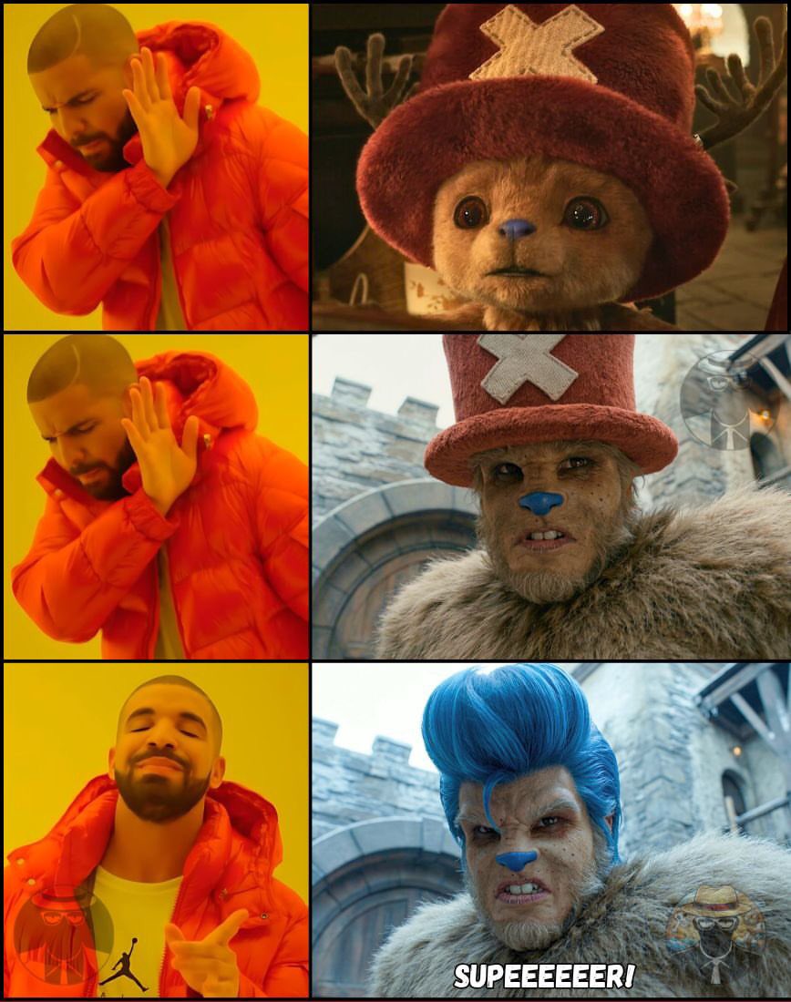 oshoma33's tweet photo. Chopper x Franky live action 😭 https://t.co/RWoMKZL5Cg
