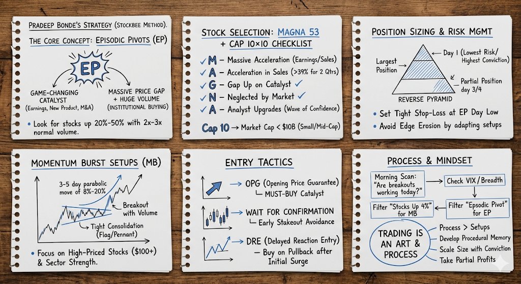 NoiselessTradez's tweet photo. #StockMarket #TradingStrategy #Stockbee #MomentumTrading #WeekendLearning 📈 https://t.co/4MeMc9SswA