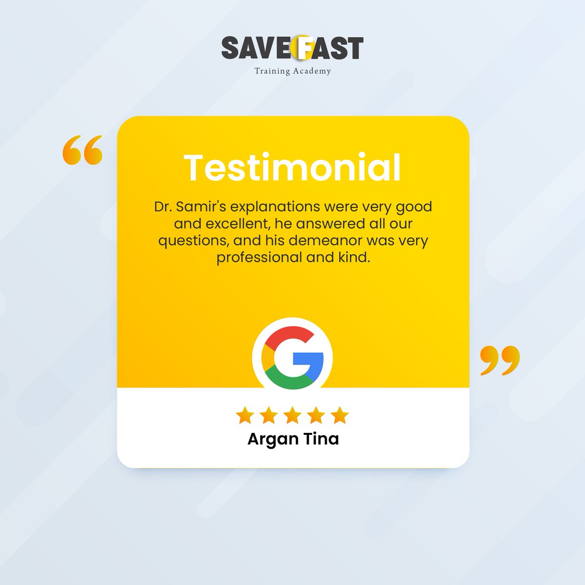 Save Fast Training Academy tweet media