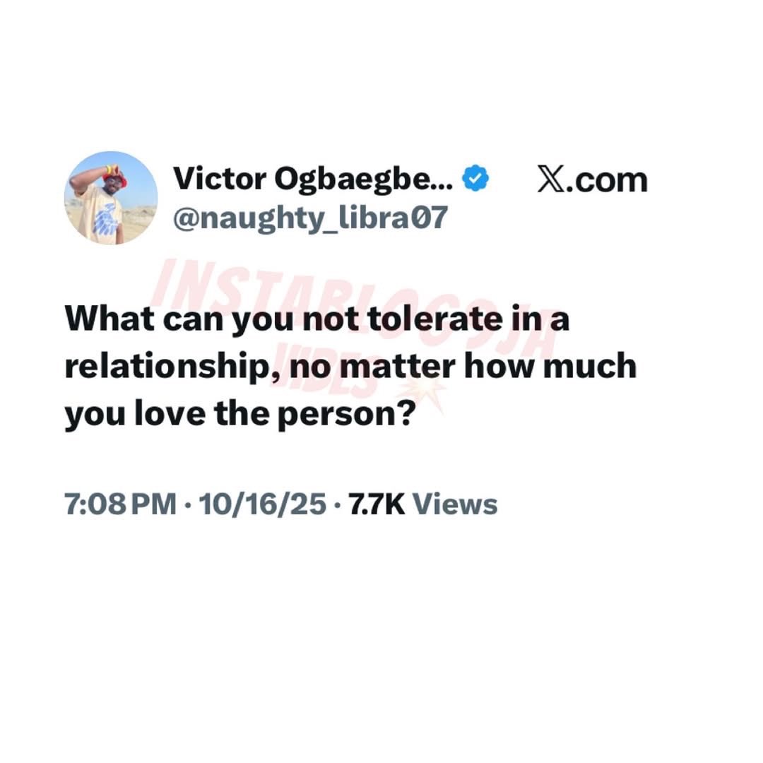 Prestigious_Gt's tweet photo. 1. Cheating  
2. Disrespect  
3. Having male friends  
4. Keeping in touch with ex  
5. Hugging everyone you know  
6. Exposing cleavage  
7. Wearing indecent dresses  
8. Crying over everything  
9. Manipulation  
10. Not having sense  
11. Low IQ  
12. Dull brain  
13. Being broke  
14. Begging for money all the time  
15. Collecting money from guys anyhow  
16. Receiving calls too much  
17. Being too religious  
18. Lies too much  
19. Feminist  
20. Always playing victim / victim mentality  
21. Always on TikTok / social media 24/7  
22. No ambition / no goals in life  
23. Entitled attitude  
24. Always late  
25. Bad hygiene / doesn’t take care of herself  
26. Talks badly about other women  
27. Jealous & insecure over nothing  
28. Can’t cook (or refuses to learn)  
29. Always wants to be babied / treated like a child  
30. Posts thirst traps constantly