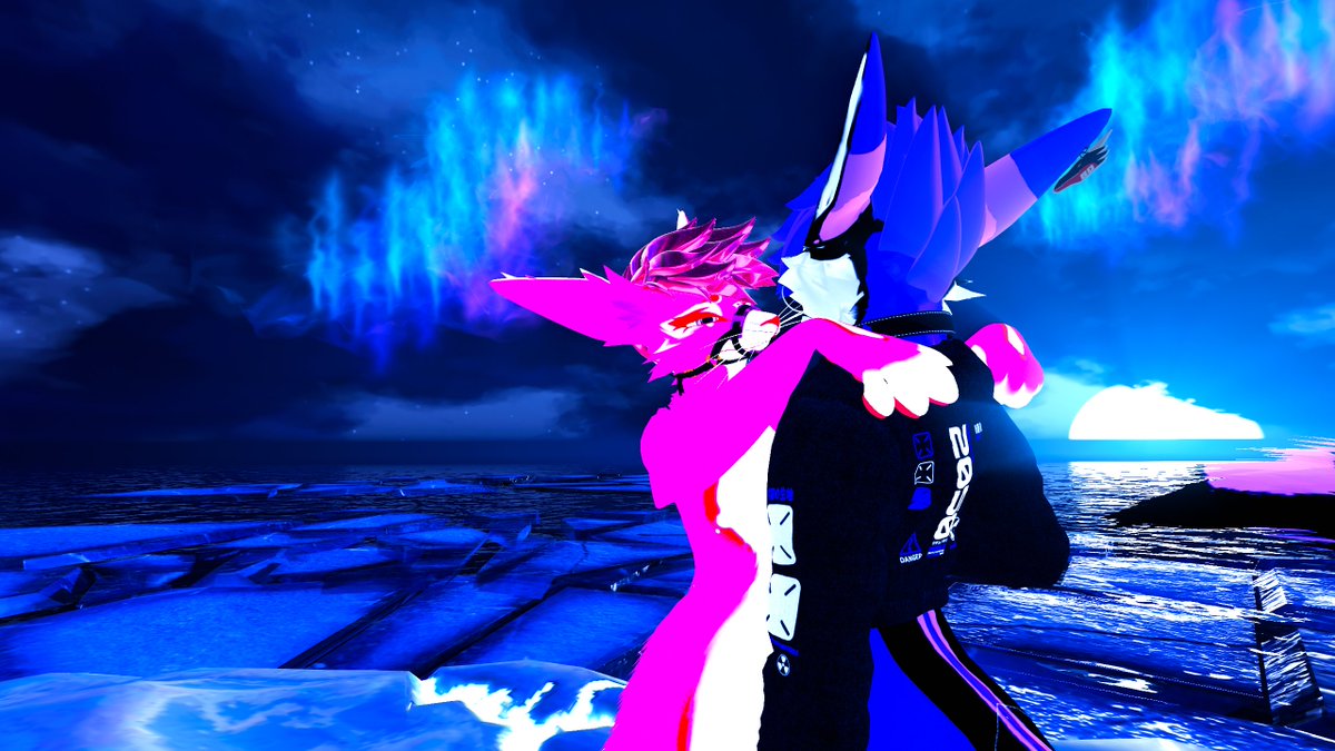 nightrunner32's tweet photo. who says pink and purple don't mix? 
ft:@Thatonefox22 https://t.co/y6LhzEf9P1