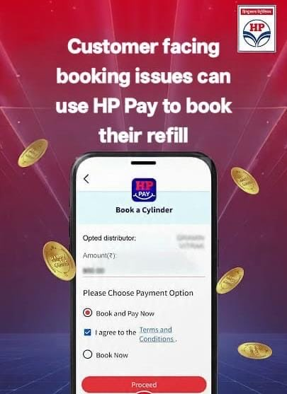 akhilndi's tweet photo. You don't need to step out of your home or visit your LPG distributor to book your refill.   
Simply use the HP Pay App to book your HP Gas cylinder quickly and conveniently.  
With just a few taps, you can select “Book a Cylinder” thru HP Pay.
#HPGas #HPCL #HPPay https://t.co/b5RNbtHUTW