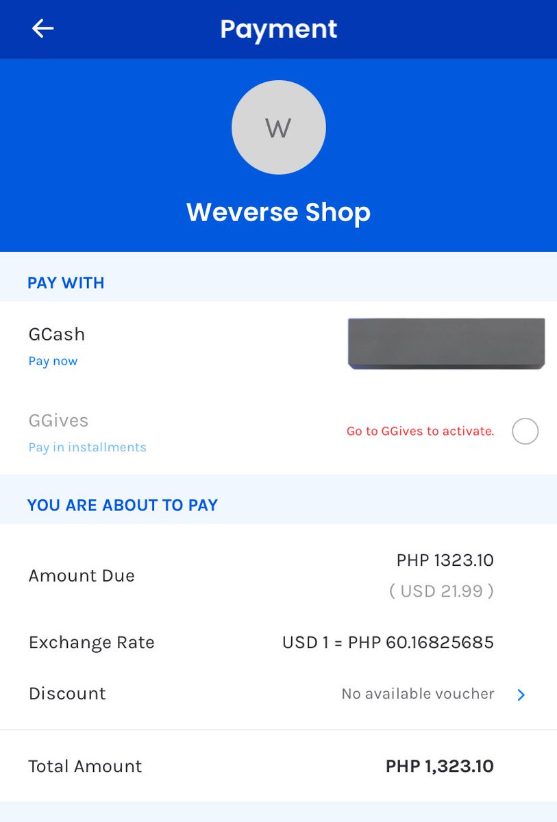 tsundereksoo's tweet photo. current price for exo-l membership on weverse

1st pic: krw (gcash)
2nd: yen (gcash)
3rd: yen (debit)
4th: krw (debit) 

cheapest: krw gcash mop = 1225.63 php

#EXhOrizoninMANILA https://t.co/0HxEbM3okN