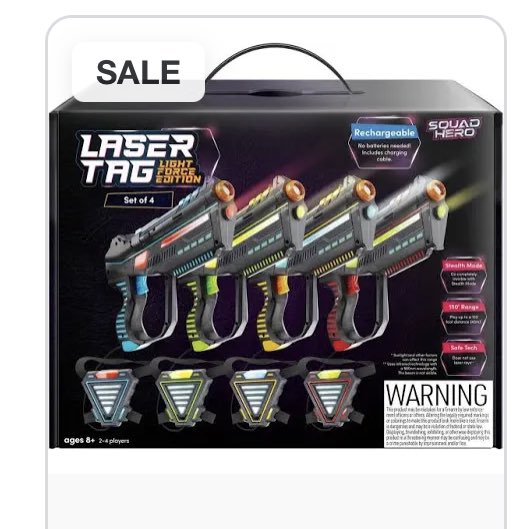 3ZJP4's tweet photo. ⁦@PFTCommenter⁩ as a Bengals fan and no free ads but these rock for laser tag. Played with friends and with my kid. Both a great time https://t.co/mjM7OJkLUf