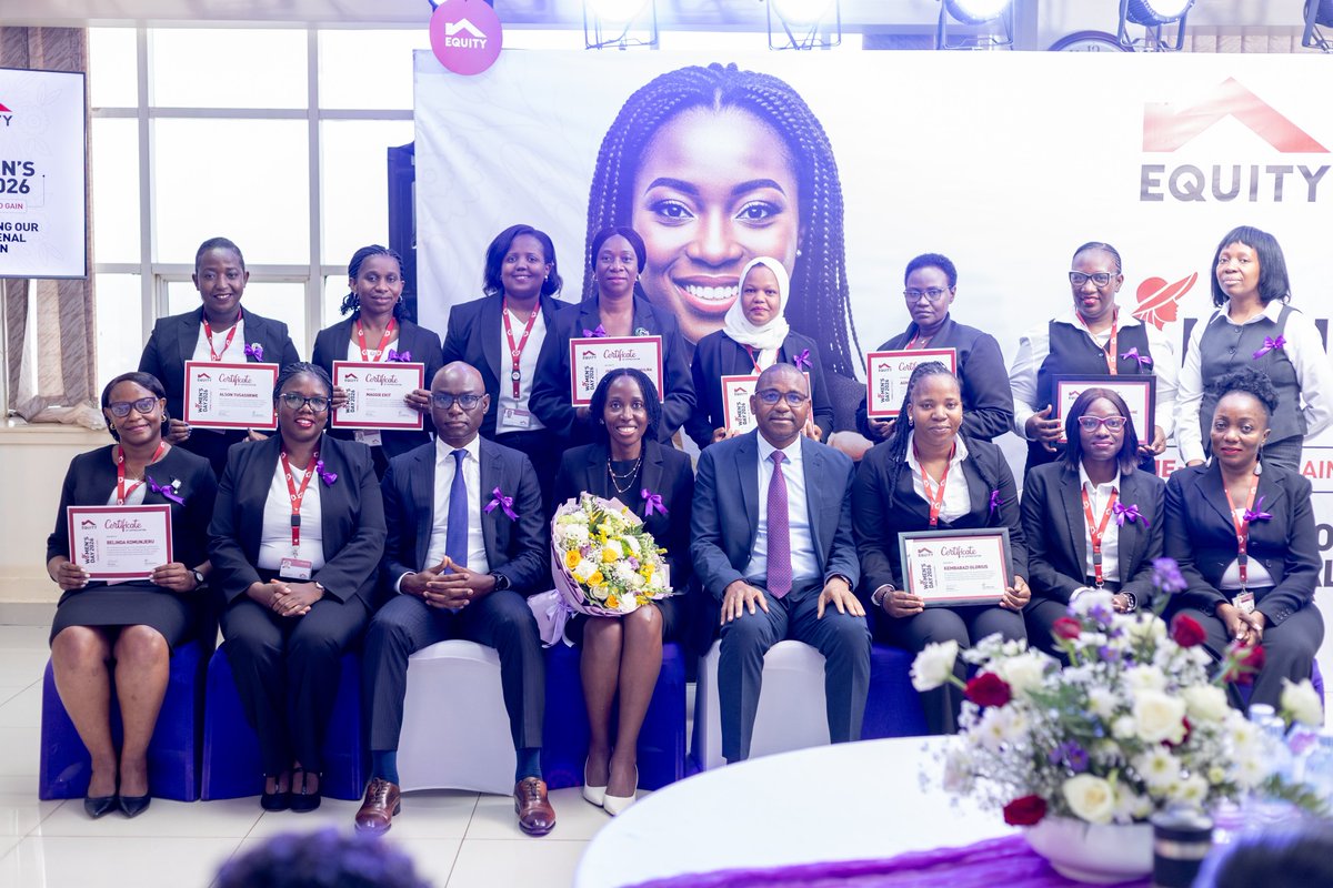 UgEquityBank's tweet photo. We celebrated Women's Day 2026 by honoring phenomenal women recognized by their colleagues for inspiration and impact.

The celebration featured a keynote by Allen N. Ssebugwawo, Non-Executive Director on the Equity Bank Uganda Board, who shared her career journey and offered valuable guidance for women to thrive and succeed in their careers.

The event was graced by our Managing Director, Gift Shoko, and Executive Director, Claver Serumaga, reflecting the bank's commitment to empowering women across the organization.

We concluded with the launch of the Equity Inspire Program (EQUIP), a mentorship and leadership initiative that will drive our commitment to a gender-equal workplace forward.

At Equity, Women's Day is not just a date on the calendar. It is a celebration of the everyday inspiration and leadership women bring to our organization and beyond.

#EquityBankUganda