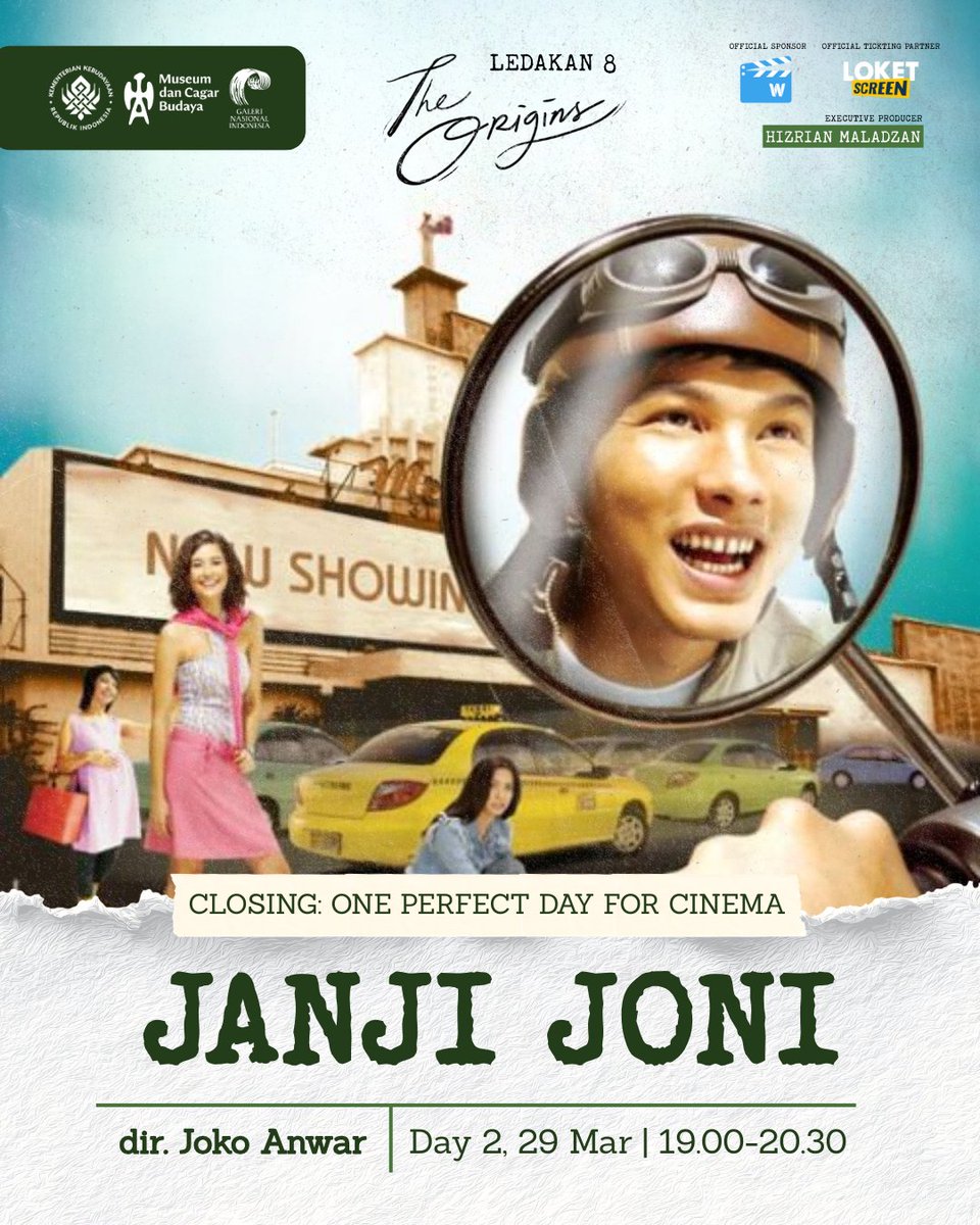 <a href="/LedakanID/">LEDAKAN</a> Menampilkan 21 film yang terdiri dari berbagai macam kompilasi film pendek dan film panjang seperti Janji Joni, Berbagi Suami, My Paws Are Soft, My Bones Are Heavy, Anatomi Burung Hantu, Sawo Matang, dan masih banyak lagi.

#screeningledakan #ledakan8 #Ledakan #screeningfilm