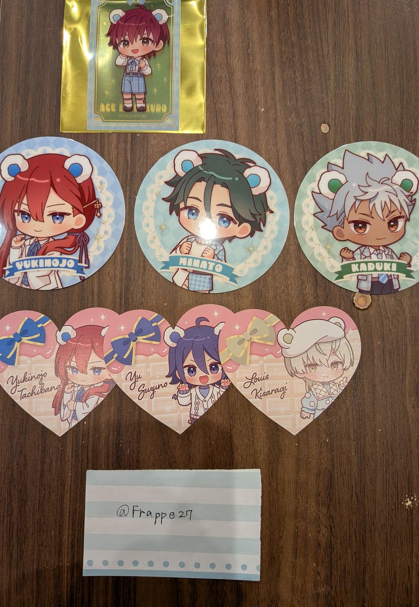 Frappe27's tweet photo. 【交換】
KING OF PRISM キンプリ AMOカフェ アモカフェ

譲：コースター ユキノジョウ、ミナト、カヅキ
ハートカード ユキノジョウ、ユウ、ルヰ
クリアカード エィス

求：タイガ

本日池袋手渡し、のちほど郵送対応

検索からもお気軽にお声がけください https://t.co/amUh4YbirK