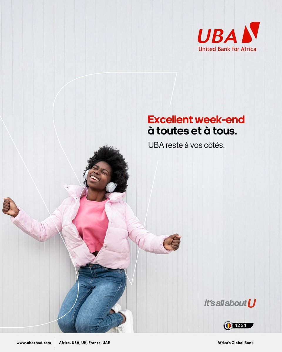 UBATchad's tweet image. Grâce aux solutions digitales UBA, vos services bancaires restent accessibles où que vous soyez. UBA, votre banque toujours avec vous.

#UBATchad #MaBanqueToujoursAvecMoi #BanqueDigitale #AfricasGlobalBank