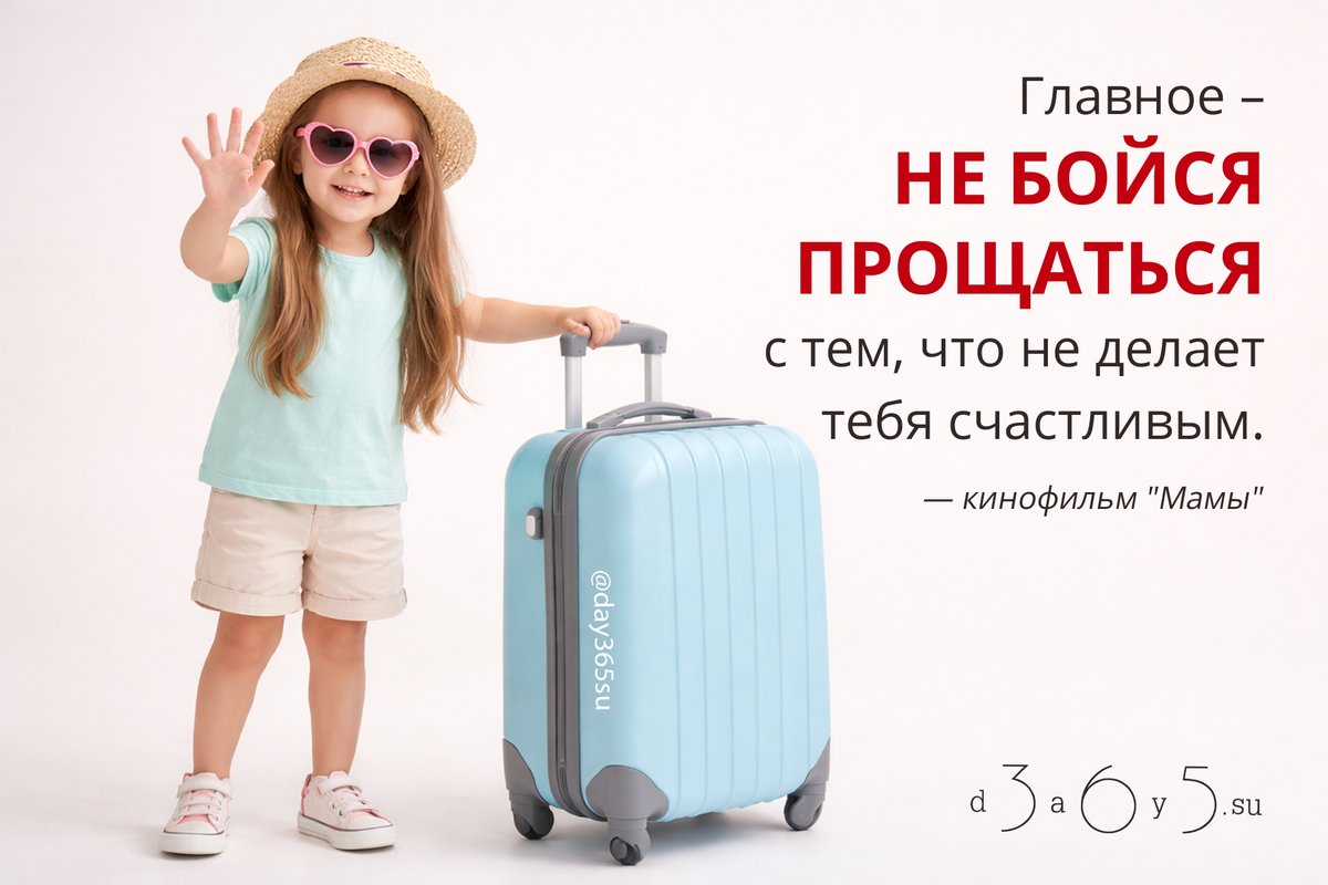 Иногда нужно отпустить то, что тянет назад.

Только освободившись от лишнего, человек начинает двигаться к своему счастью.

<a href="/day365su/">365 дней мотиваций</a>
#цитатокартинки