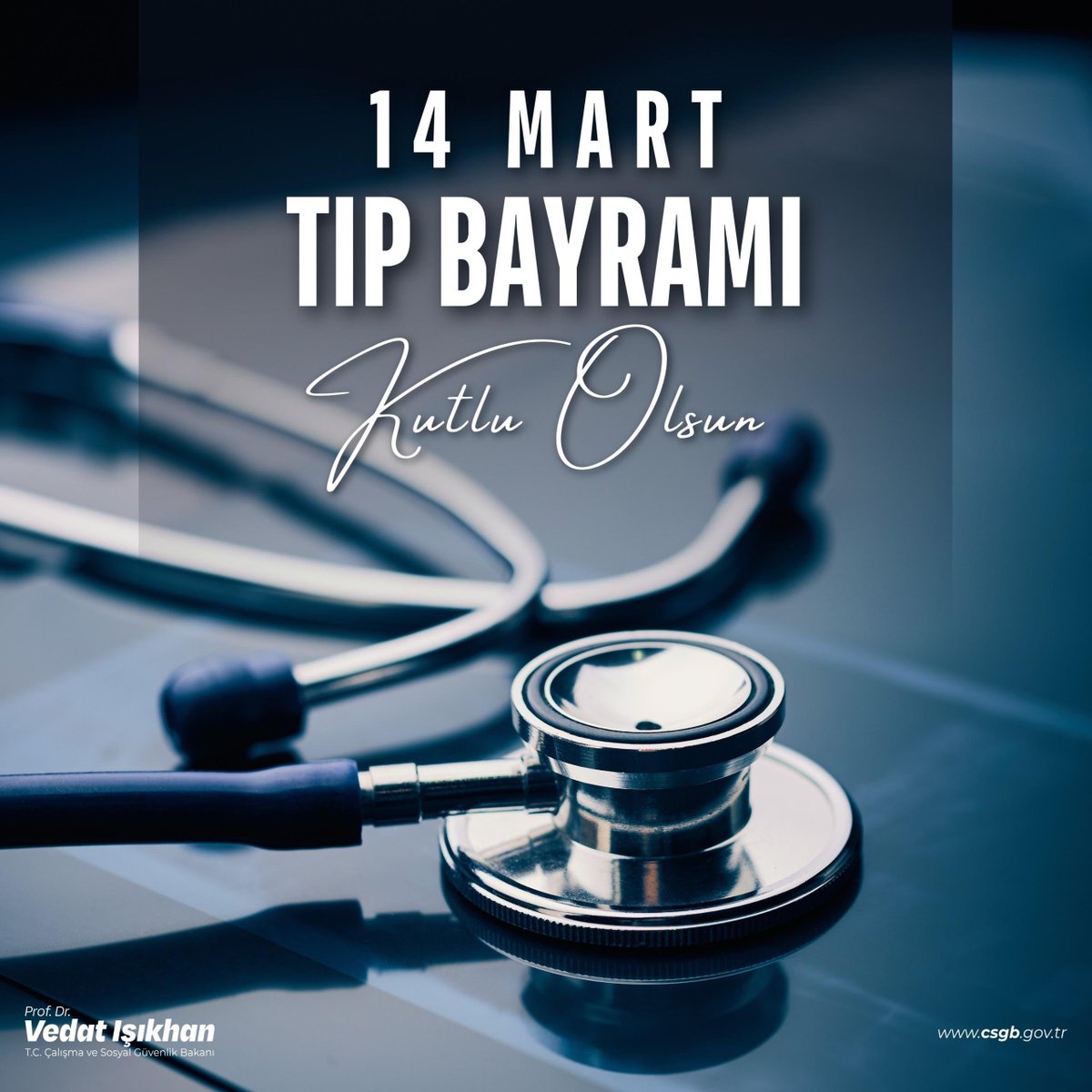 👩🏼‍⚕️👨‍⚕️Fedakar sağlık çalışanlarımızın 14 Mart Tıp Bayramı’nı gönülden tebrik ediyorum.
 
Canımızı emanet ettiğimiz sağlık emekçilerimize minnettarız. Her birine çalışmalarında kolaylıklar diliyorum.
 
#TıpBayramı