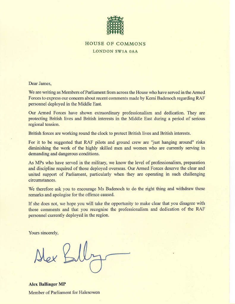 Alex Ballinger MP tweet media